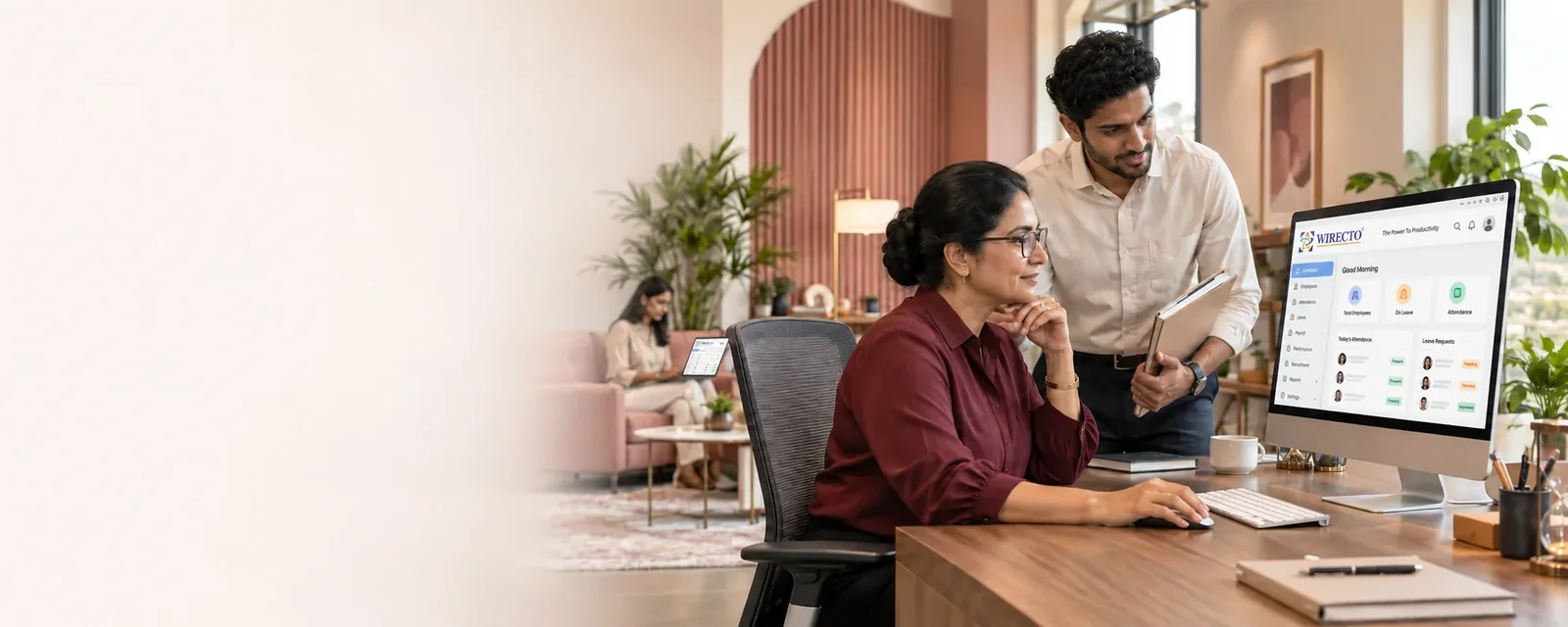 HRM software India - Wirecto team at work