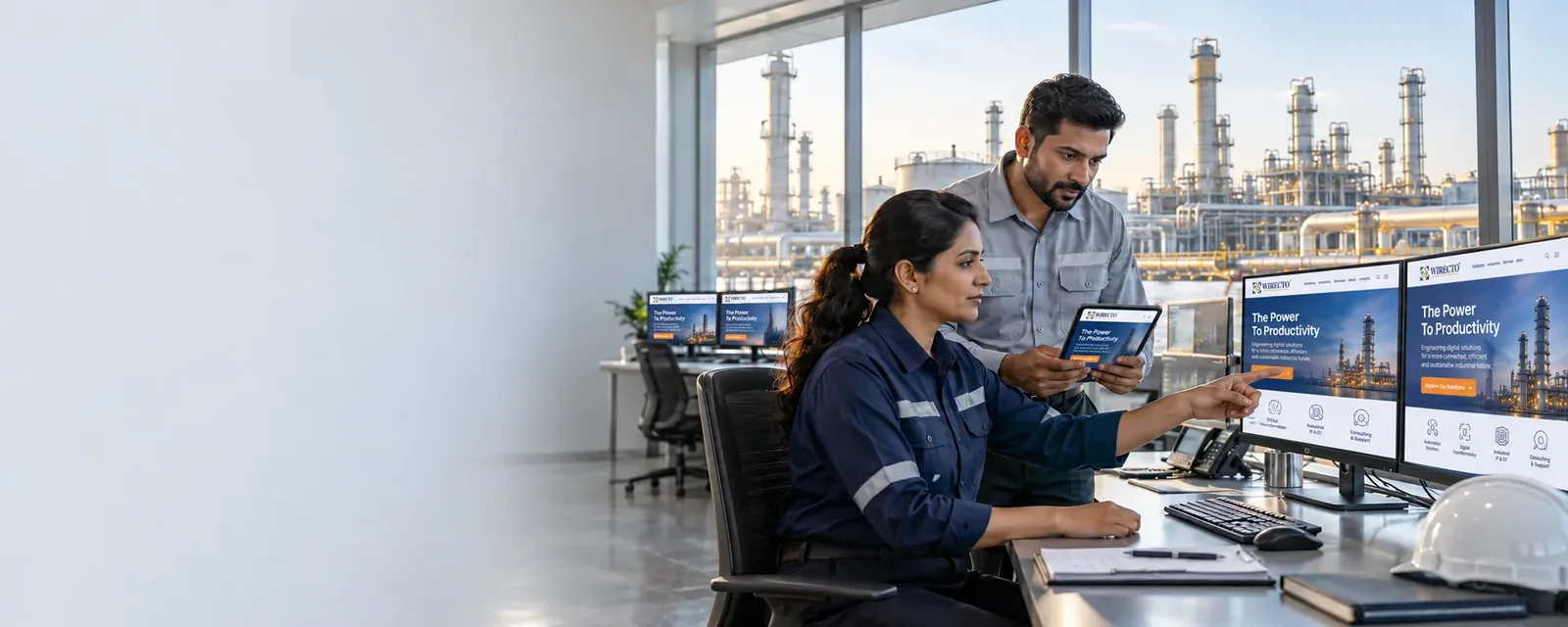 Oil and gas software solutions - Wirecto team at work